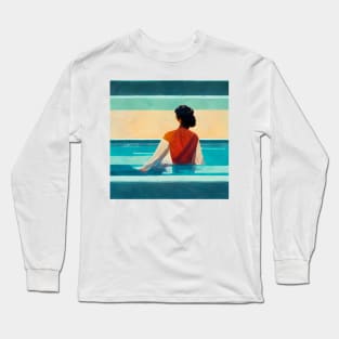 Woman Thinking Long Sleeve T-Shirt